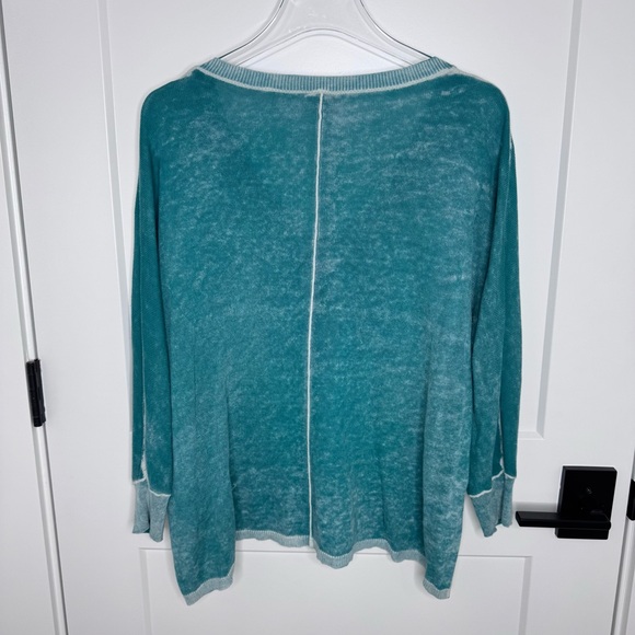 Sundance Women's Relaxed Fit Cece Washed Style V-neck Lightweight Sweater Size M - Picture 5 of 5